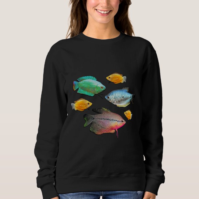 Fiskpearl Gourami Aquarium Tank T Shirt (Framsida)