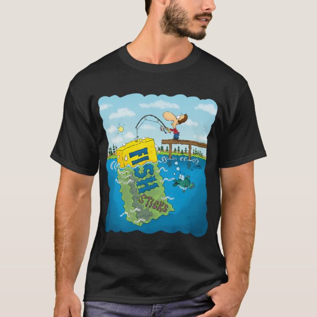 Fiskpinnar T Shirt (Framsida)