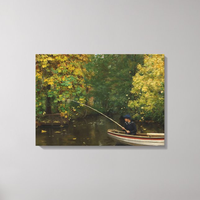 Fiskpojke (av Hans Andersen Brendekilde) Canvastryck (Framsida)