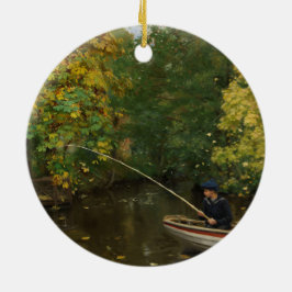 Fiskpojke (av Hans Andersen Brendekilde) Julgransprydnad Keramik