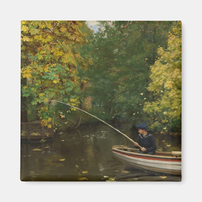 Fiskpojke (av Hans Andersen Brendekilde) Magnet (Framsidan)