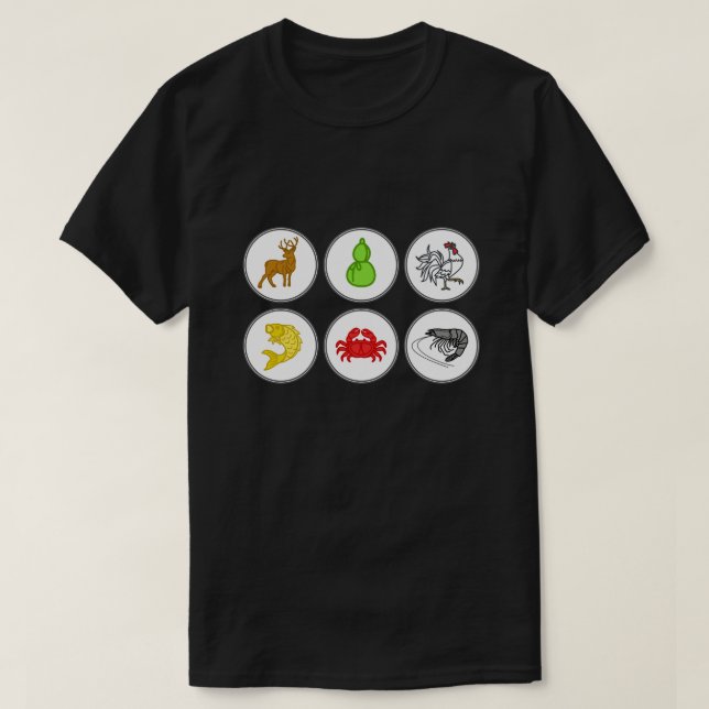 Fiskräkor (vietnamesisk dice Game Shirt) Tee Shirt (Design framsida)