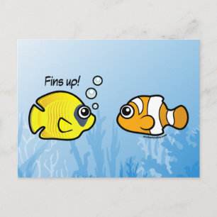 Fiskrån: Fins upp! Vykort