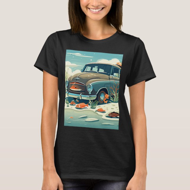 FISKS & BIL T SHIRT (Framsida)