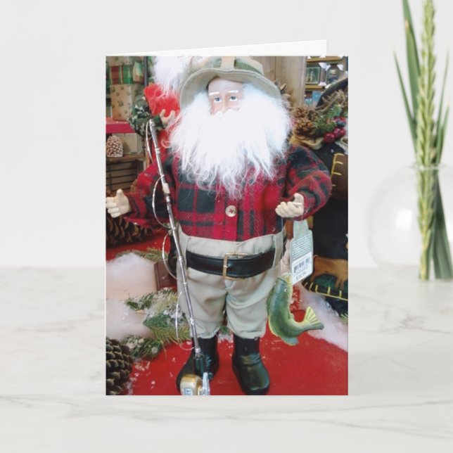 "FISKSANTA" FÖR MIN "TWIN" I CHRISTMAS HELGKORT (Framsida)