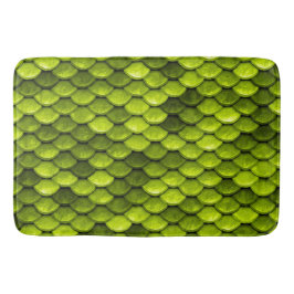 Fiskskalor i Iridescent Grönt Sjöjungfru Glitter Badrumsmatta