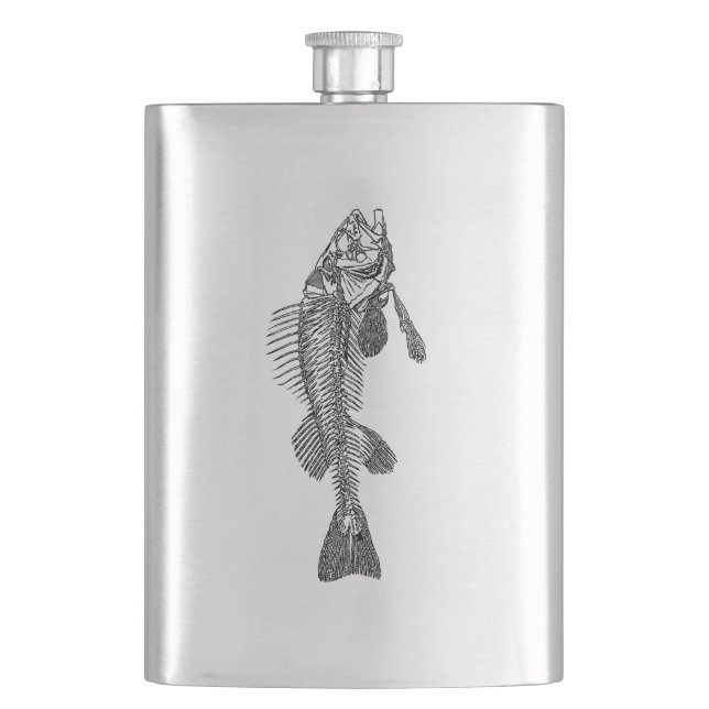 Fiskskelett Fickplunta (Framsidan)