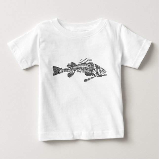 Fiskskelett T Shirt (Framsida)