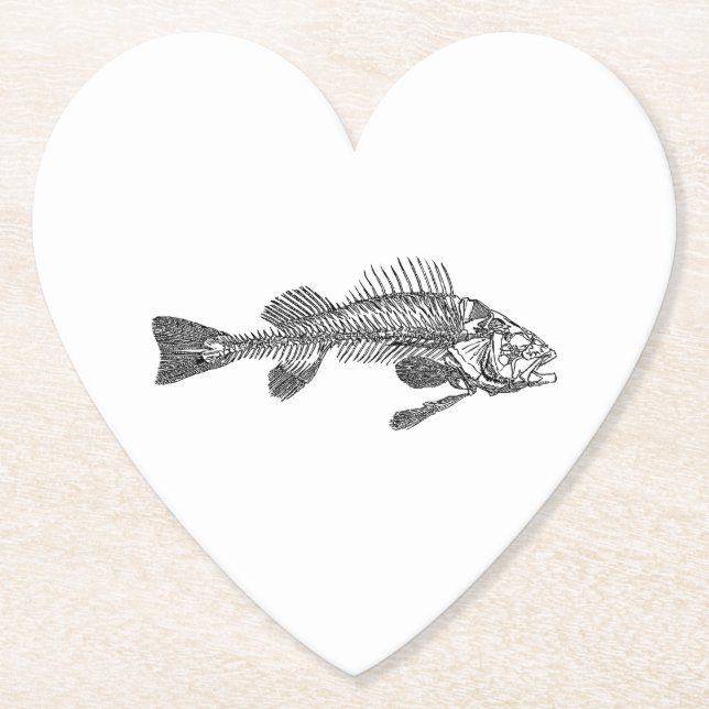 Fiskskelett Underlägg Papper (Framsida)