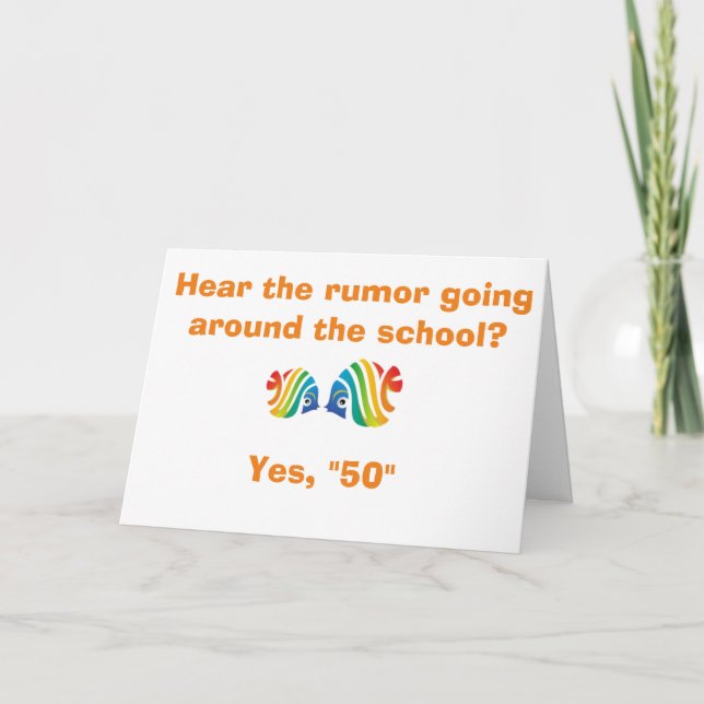 **FISKSKOLEN** VET" DU VÄNTAR *50** KORT (Framsida)