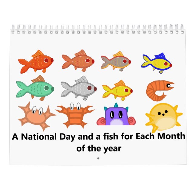 Fiskspelskalender Kalender (Baksida)