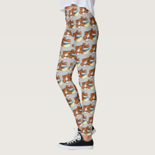 Fisksticks Fisksticks Fiske Finger Tartar Sauce Leggings