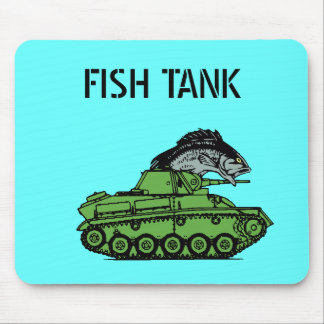 Fisktanken - fiska köra en armétank musmatta