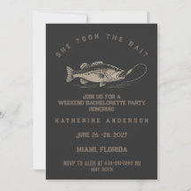 Fisktematisk skräddarsydd fiskebridalparty för bru