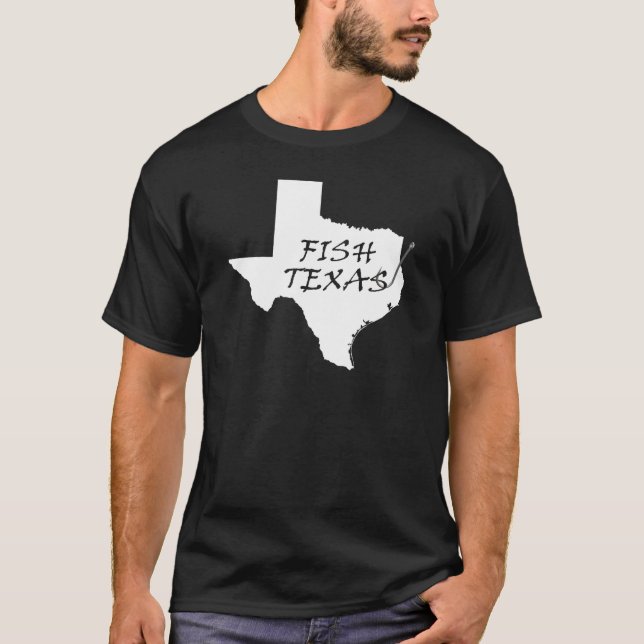 FiskTexas skjorta Tee Shirt (Framsida)