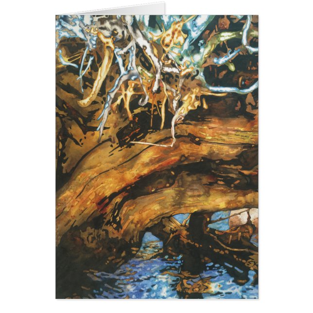 Fisktillflyktsort Hälsningskort (Framsidan)