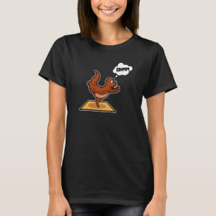 Fiskutter Yoga Poser Sport Gymnastik Ohm Hjärt T Shirt