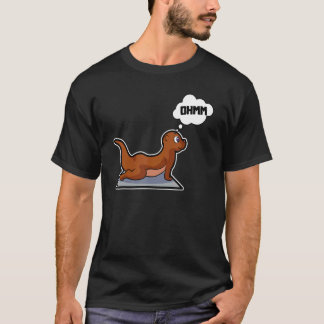 Fiskutter Yoga Poser Sport Gymnastik Ohm Hjärtbeat T Shirt