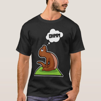 Fiskutter Yoga Positioner Sport Gymnastik Ohm Hjär T Shirt