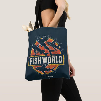 Fiskvärld Retro Flygande Fisk Parodi Vintage Grafi Tygkasse