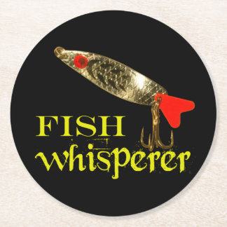 Fiskvisare Underlägg Papper Rund