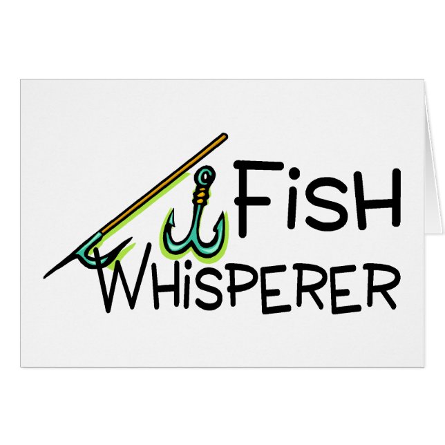 FiskWhisperer Hälsningskort (Framsidan Horizontal)