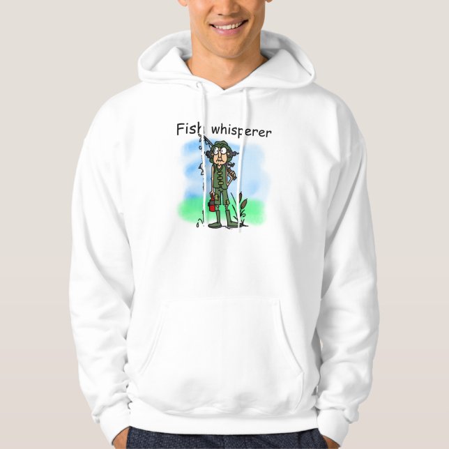 FiskWhisperer Sweatshirt Med Luva (Framsida)