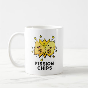 Fission Chip Funny Physics Food Pun Kaffemugg