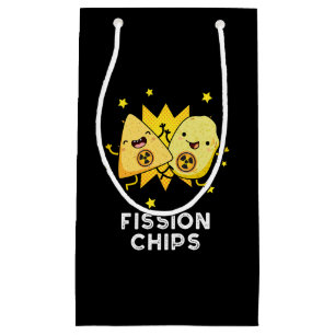 Fission Chip Funny Physics Food Pun Mörk BG