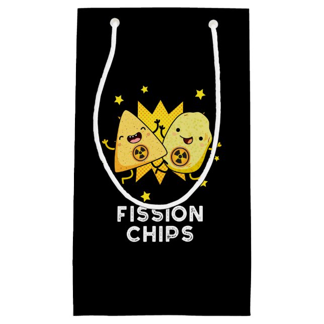 Fission Chip Funny Physics Food Pun Mörk BG (Framsidan)