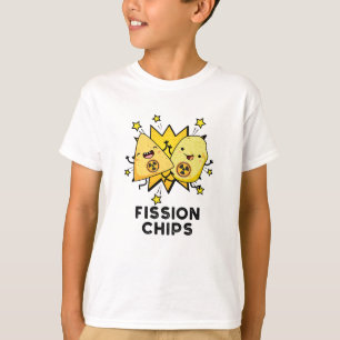 Fission Chip Funny Physics Food Pun T Shirt
