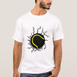fissure tennis impact sol balle t shirt