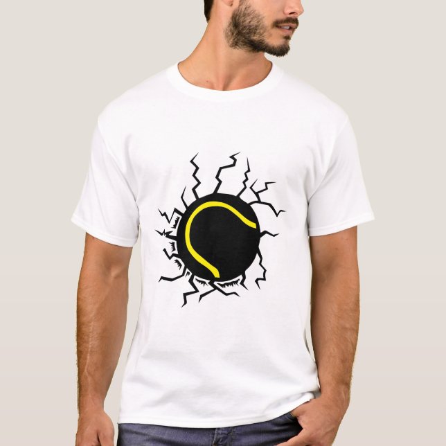 fissure tennis impact sol balle t shirt (Framsida)