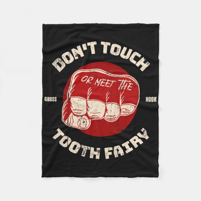 Fist Boxing Kickboxing Free Fighting Mma Martial A Fleecefilt (Framsidan)