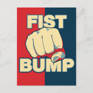 Fist Bump Vykort