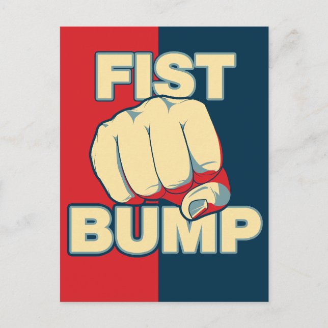 Fist Bump Vykort (Framsida)