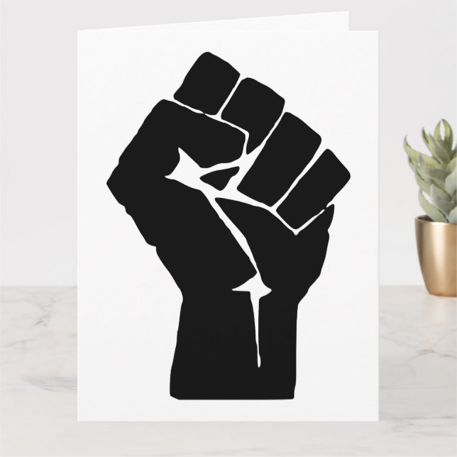 Fist, rebell, upplopp, motstånd, kommunistisk Stil Kort (Liten växt)