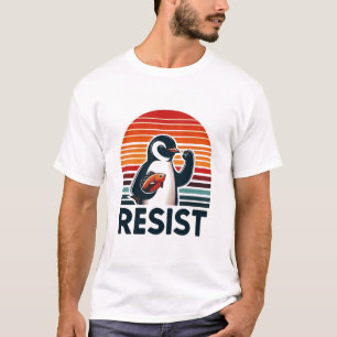 Fist up Penguin Spara Wildlife Environmental T Shirt