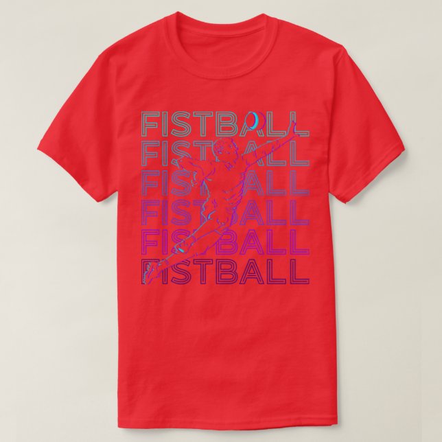 Fistball Retro Gift T Shirt (Design framsida)