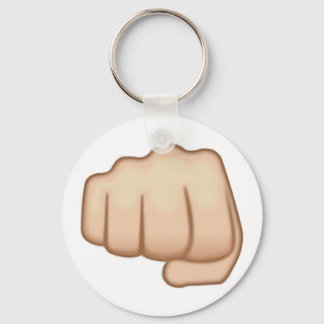Fisted Hand Sign Emoji Nyckelring
