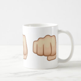 Fisted räcker undertecknar Emoji Kaffemugg