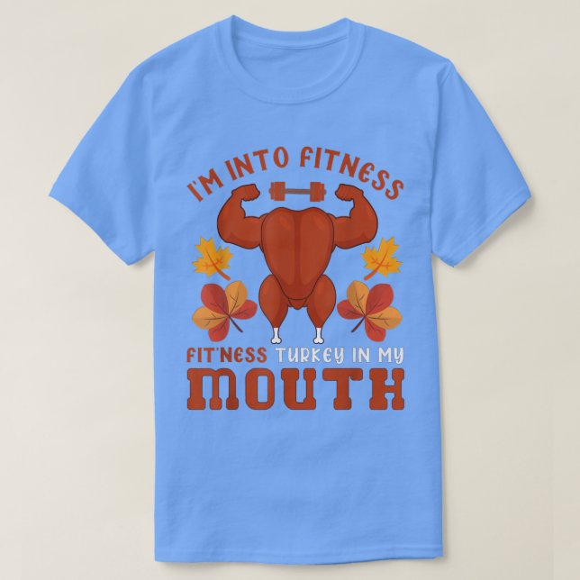 Fit ness Mouth Funny Turkey Fitness Workout Tack T Shirt (Design framsida)