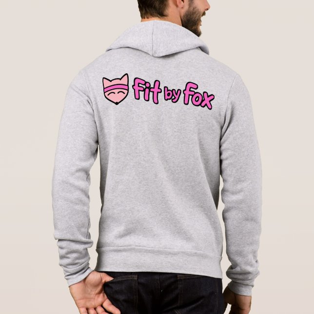 FitbyFox Fundamentals- Zip-up Hoodie T Shirt (Baksida)