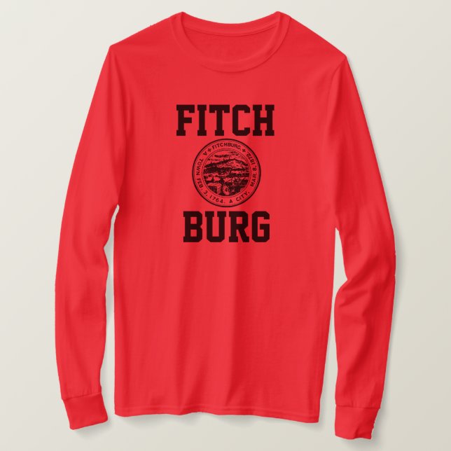 Fitchburg Massachusetts 01420 T Shirt (Design framsida)