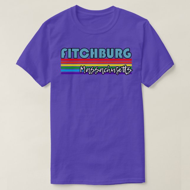 Fitchburg Massachusetts Pride Fitchburg LGBT Gift T Shirt (Design framsida)