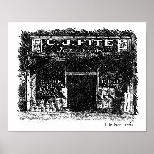 Fite Jazz Matar väggkonst (Framsidan)