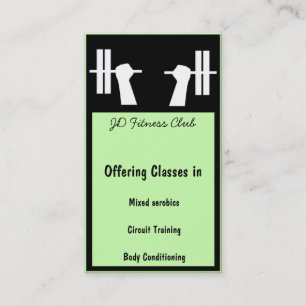 Fitness Affärskorts Visitkort
