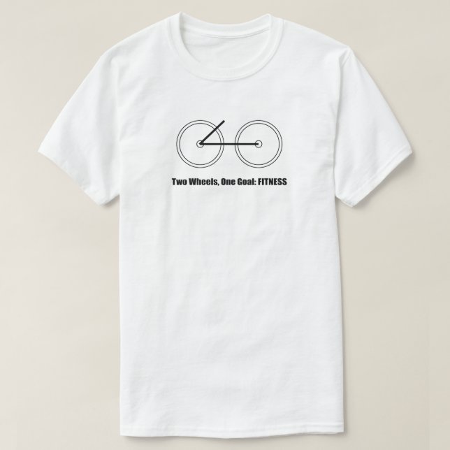 Fitness älskare-cykelövning t shirt (Design framsida)
