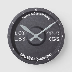 Fitness and Bodybuilding Gympendium 100LBS/45,4 KG Rund Klocka
