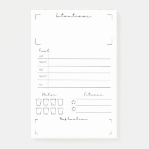 Fitness and Health Tracker  Post-it Block